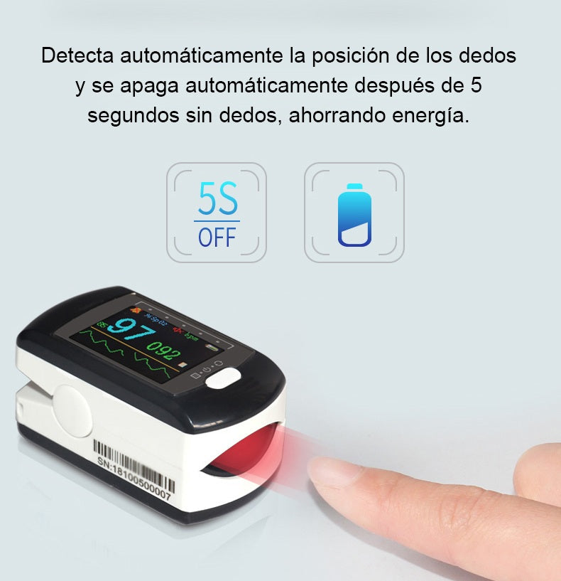 Medidor Láser de Oxígeno (Incluye Pilas)